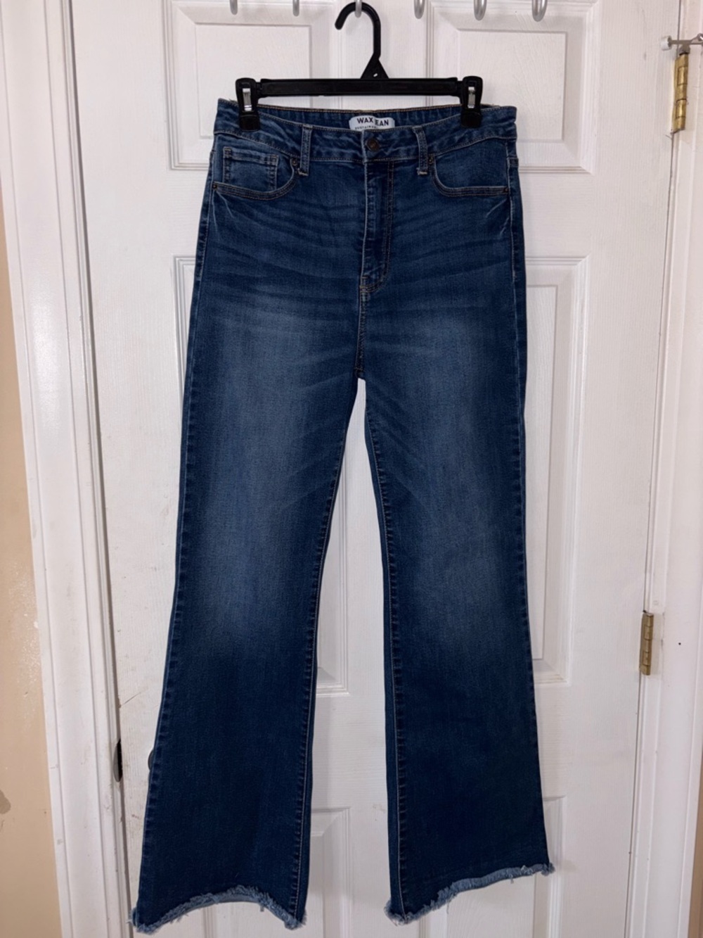 Wax Jean Dark Indigo High-Rise Flare Jeans